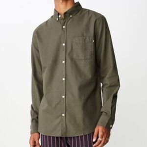 Cotton On Brunswick Military-Style Button Down